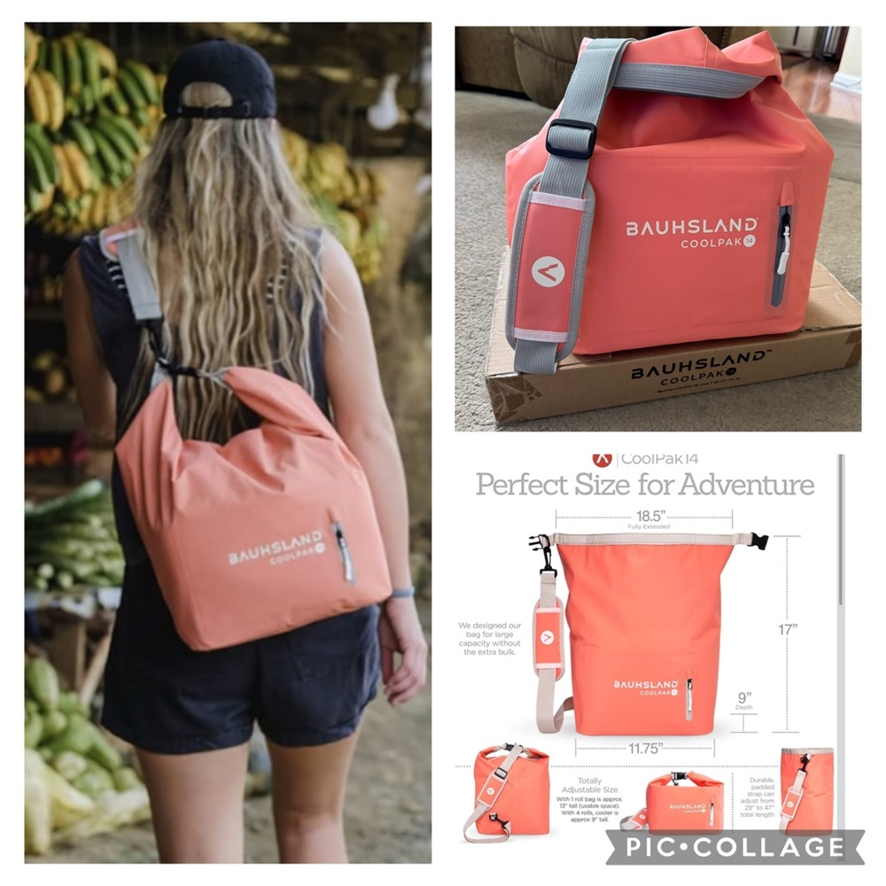 NEW Bauhsland CoolPak Coral Backpack